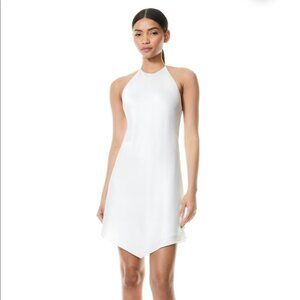 Alice + Olivia Francene Handkerchief Halter Dress